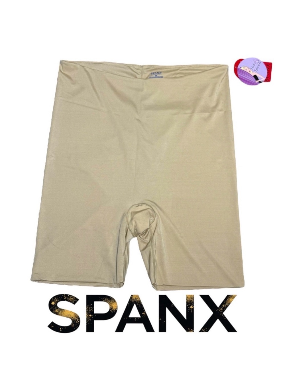 SPANX Women’s Plus Size 3X smoothing mid-thigh hide and sleek shaper shorts